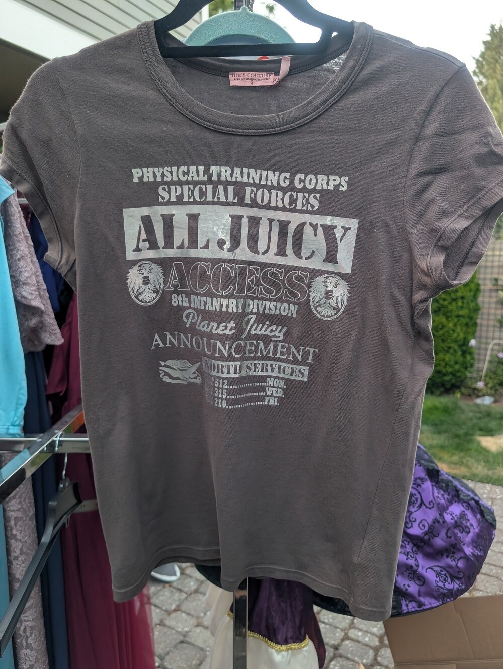 Juicy Couture Girls' Brown 'All Juicy Access' Graphic Tee